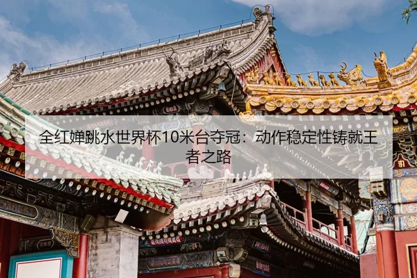 全红婵跳水世界杯10米台夺冠：动作稳定性铸就王者之路